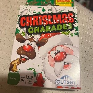 Christmas charades card game